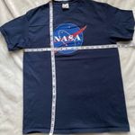Delta NASA Logo Space T-Shirt Blue Graphic Medium navy blue short sleeve unisex Photo 2