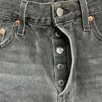 Levi's Dark grey wash Levi shorts with button fly Photo 4