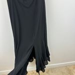 Lulus NEW  Summer Invite Black Tie Strap Tiered Midi Dress Cocktail Party XL Photo 7