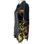 SheIn Chain Print Long Sleeve Button Front Shirt Dress Photo 1