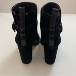 Nine West  Women's Quinah Ankle Boot Booties Dark Brown Suede Leather 8.5 Photo 6