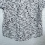 Lululemon Women 8 Tiger Space Dye Black White Long Distance Short Sleeve Shirt Photo 5