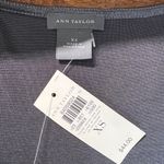 Ann Taylor  Top XS Silver Shimmery V-Neck Sleeveless Sheer Metallic Women New NWT Photo 7