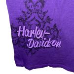 Harley Davidson Harley-Davidson Purple V Neck Graphic Tee Photo 1