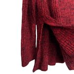 Torrid 2X Sweater Tunic V-Neck Pullover Red Black Slits Modest Preppy Capsule Photo 5