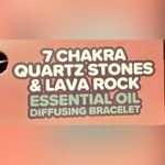 AOA Studio Chakra Bracelet with Lava Rock Black Photo 2