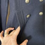 Banana Republic  Women's Double Breasted Navy Pea Coat‎ With Gold Buttons XS Photo 1