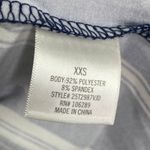 Alya Blue White Striped Buttery Soft Belted Dress Women's Size XX-Small XXS Photo 5