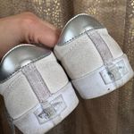 Vans  Womens Used Sport Low Suede High Shine Gray Silver Sneaker Shoes Size 10 Photo 4