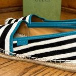 Gucci | Lilibeth Pony-Style Calfskin Espadrille Shoes Size 37.5 Photo 0