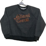 Pressbox  Miami Hurricanes Comfy Cord Vintage‎ Pullover women's sweat shirt XL Photo 0