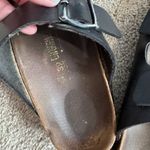 Birkenstock  Arizona Black Leather Double Strap Sandal Size 8 - 8.5 Reg / Wide Photo 11