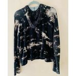 Ginger G BLACK GRAY TIE DYE SWEATER HOODIE SIZE MEDIUM Photo 5