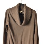 One A Brown XL Polyester Blend Cowl Neck Sweater Long Sleeve Ribbed Trim Womens Photo 6