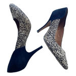 Madewell  The Maddie Heels Speckle Leopard Calf Hair RARE Women’s size 7.5 Pumps Photo 3