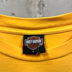 Harley Davidson Y2K Yellow Spartanburg, SC Biker Double Sided Pocket T-Shirt L Photo 2