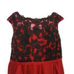 JJ's House A-line Scoop Illusion Asymmetrical Satin Lace Evening Dress Size 18W Photo 3