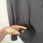 Lululemon  Extra Mile Long Sleeve Hoodie Black Thumbholes Stretch Run Womens XS Photo 6