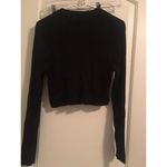 Nicki Minaj  Women's Juniors Crop Sweater Zip Up Size XL Black Pink Photo 3