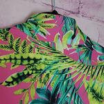 Tommy Bahama  GOLF UPF 50 NEON PINK BOTANICAL HAWAIIAN LEAF PRINT LONG SLEEVE M Photo 8