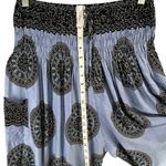 Harem Pants Womens S Blue Black Mandala Aladdin Yoga Lounge Boho Hippie Festival Photo 5
