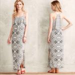 Anthropologie beaded trim sleeveless maxi dress size 8 Photo 1