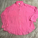 Flawless  Button Down Women’s Size Large Lightweight Rayon Pink NWT Photo 0