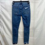 Arizona Jeans Arizona Jean Co women's medium wash multibutton stretch midrise distressed jeans Photo 4