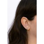 MIRANDA FRYE Elliot Double Hoop SINGLE earrings in Gold Womens Chain Photo 6