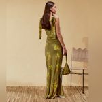 SOLEIL SOLEIL INES DRESS TULIP HAZEL SILK Green Photo 1