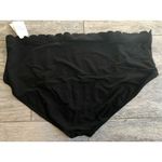 Time & Tru NWT 3X 24W 26W Black Bikini Bottom Bathing Swim Scallop Suit Womans Photo 1