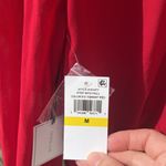 1. State New  top red long sleeved blouse button mock neck open back sheer bodice Photo 15