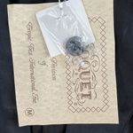 Vintage M Blazer Croquet Club 100% Silk Women Black Lined Shoulder Pads 1 Button Size M Photo 5