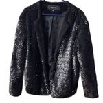 VERO MODA  size L sequined faux fur Teddy style open front jacket Photo 1