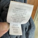 Garnet Hill  Sweatshirt Tunic Women's XL Cowl Neck 3/4 Sleeve Pullover Blue Cozy Photo 4