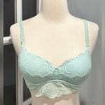 Victoria's Secret  PINK Mint Lace Push-up Lace Bralette Photo 1