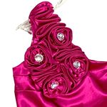 B Darlin B. Darlin One Shoulder Purple Rhinestone Cocktail Dress Pleated Bodycon Size 3/4 Photo 1