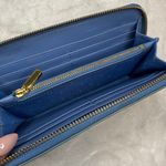 Tory Burch  Blue Patent Leather Zip Around Wallet Photo 6