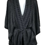 Misook Exclusively Kimono Cardigan Sz Small Oversize Tie Waist Warm Cozy Casual Photo 0