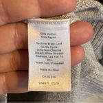 Talbots  Womens Sweater XL Solid Gray Tunic Pockets Slits Long Sleeve‎ Top Shirt Photo 2