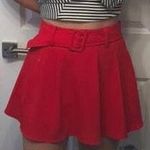 DO+BE Red Skort With Belt Photo 0