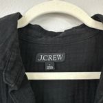 J.Crew V-Neck Shirt-Dress in Soft Gauze Black Size Small Summer 2023 Lightweight Photo 4