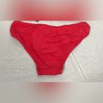 Beach Joy  Size Medium Red Bikini Bottom With Silver Ring. New with Tags. Photo 1