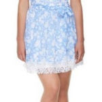 Disney Alice in Wonderland Colleen Atwood Blue Floral Mini Dainty‎ Dress Large Photo 0