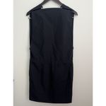 3.1 Phillip Lim  Black Wool Sleeveless V Neck Midi Dress Quiet Luxury Minimalist Photo 3