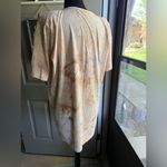 Vintage Art Wear puff paint celestial charm tie dye tunic tshirt dress, size OS Gold Photo 6