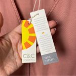 C&C California BNWT!  Women's Rust Tie-Front Button Down Tencel Blouse Size XL Photo 4