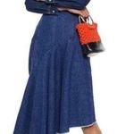 Solace London Lewis Asymmetric Paneled Denim Dress Photo 0
