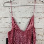 Retrofête Retrofete Jill Sequin Mini Dress in Pastel Pink Size XS NWT Spaghetti Straps Photo 6