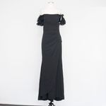 XScape . Off-The-Shoulder Ruffled-Sleeve Gown. Photo 1